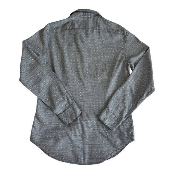 John Varvatos Luxe Men's Plaid Long Sleeve Button Down Shirt Cotton Gray Size M - Picture 2 of 8